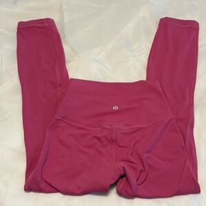 Lululemon size 2 leggings  align pink leggings crop 24